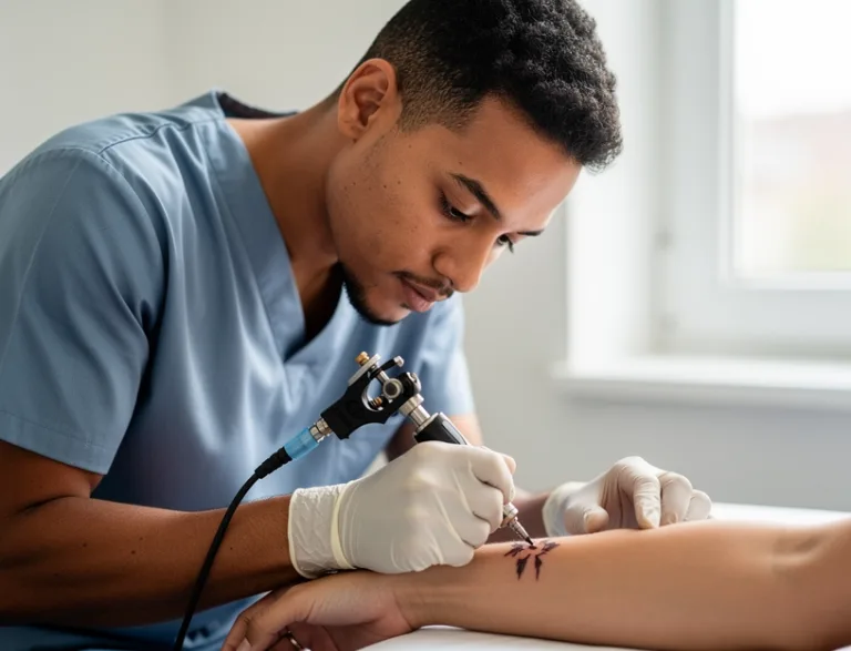 Tattoo artist Warren