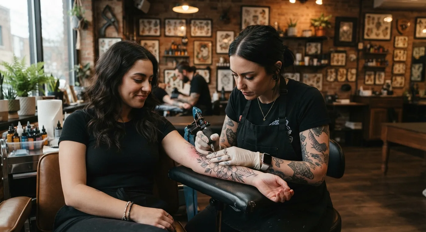 Tattoo artist Warren